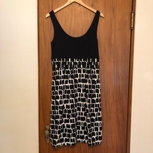 Pockets!! Boden jersey top scribble dress. US 8R.